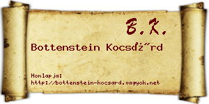 Bottenstein Kocsárd névjegykártya