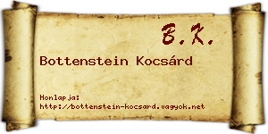 Bottenstein Kocsárd névjegykártya